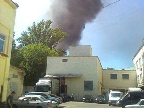 пожар в  бизнес-центре  «Омега-Плаза»
